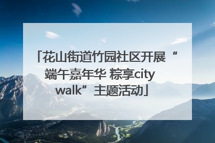 花山街道竹园社区开展“端午嘉年华 粽享city walk”主题活动